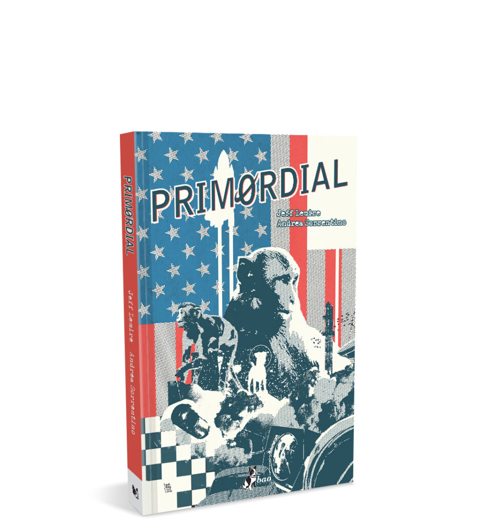 La copertina di Primordial, di Jeff Lemire e Andrea Sorrentino