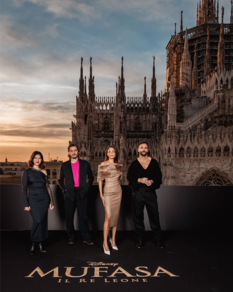 Mufasa Da sinistra: Elisa, Luca Marinelli, Elodie e Marco Mengoni 