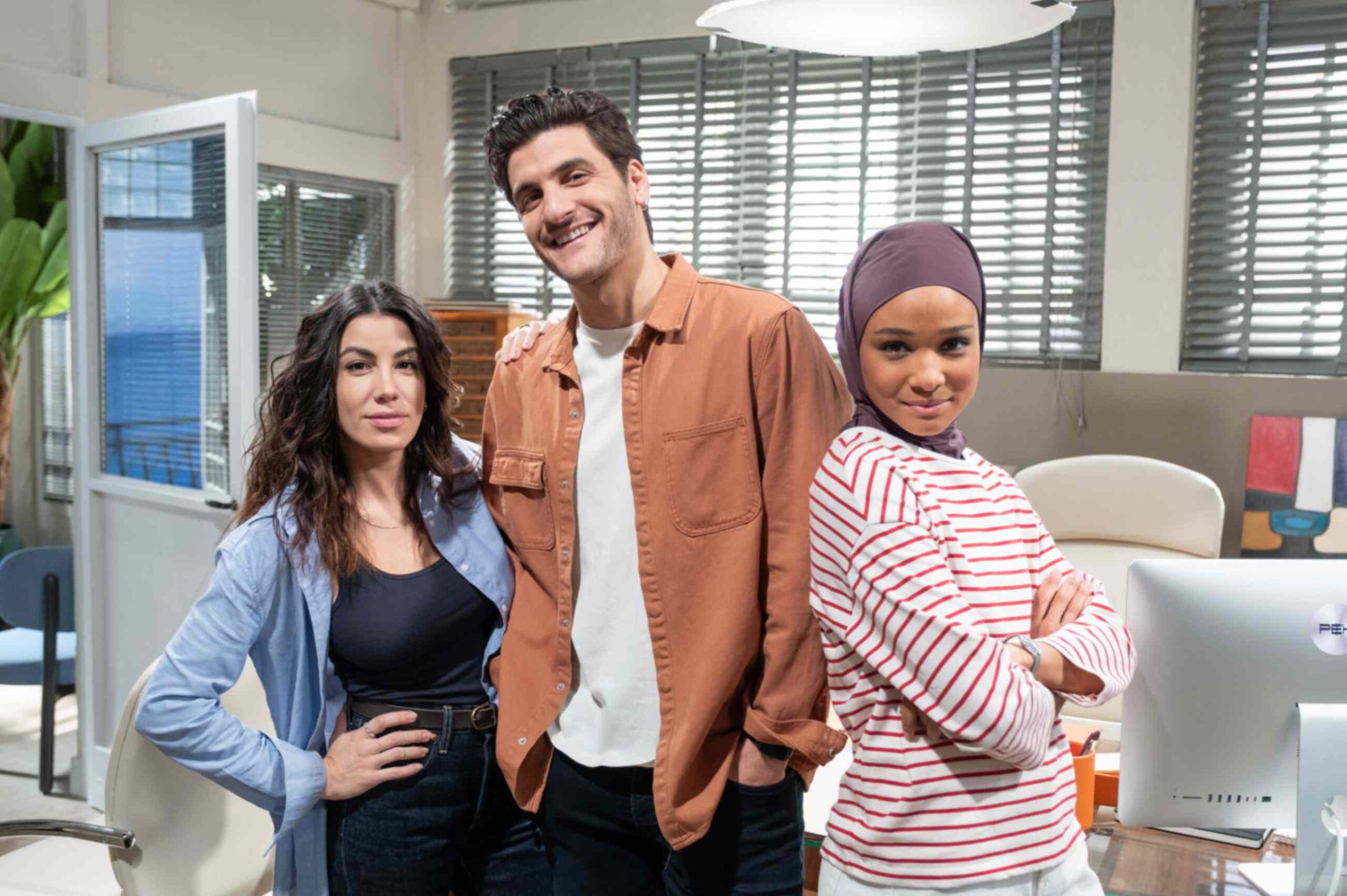 Chiara Tron (Tamara), Lorenzo Scalzo (Raffaele) e Virginia Diop (Maryam)