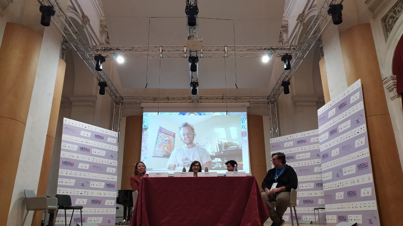 Oltre ogni genere: raccontare la transizione attraverso il fumetto, con @fumettibrutti, Federico Pace e Nikoz Balboa. Foto di Camilla Rossini