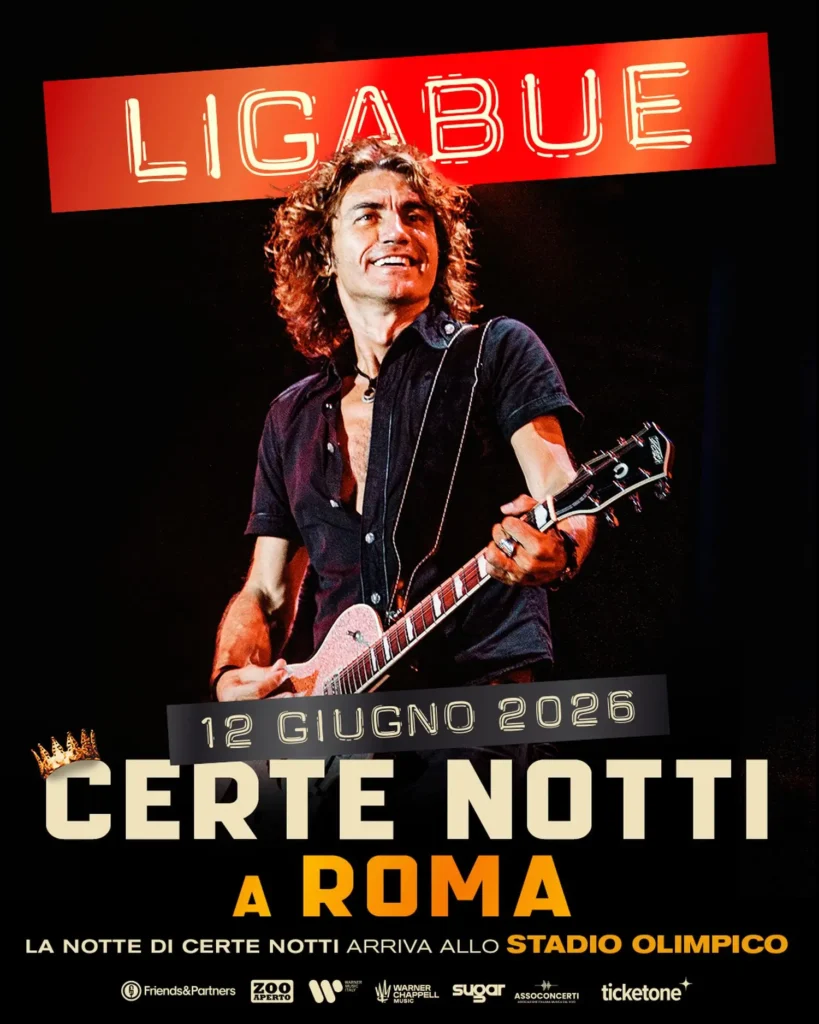 la locandina di Certe notti a Roma, di Luciano Ligabue