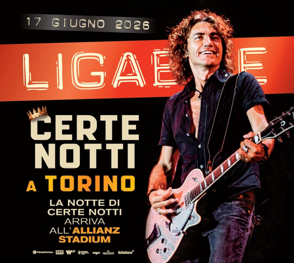 la locandina del concerto a Torino