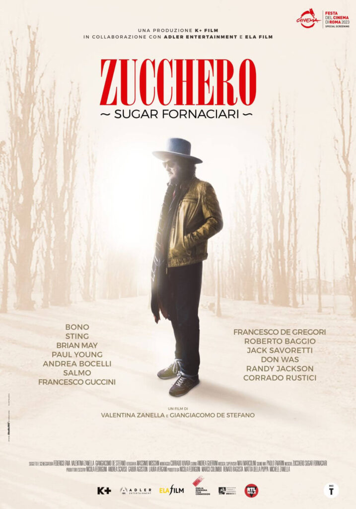 il manifesto del film documentario Zucchero Sugar Fornaciari