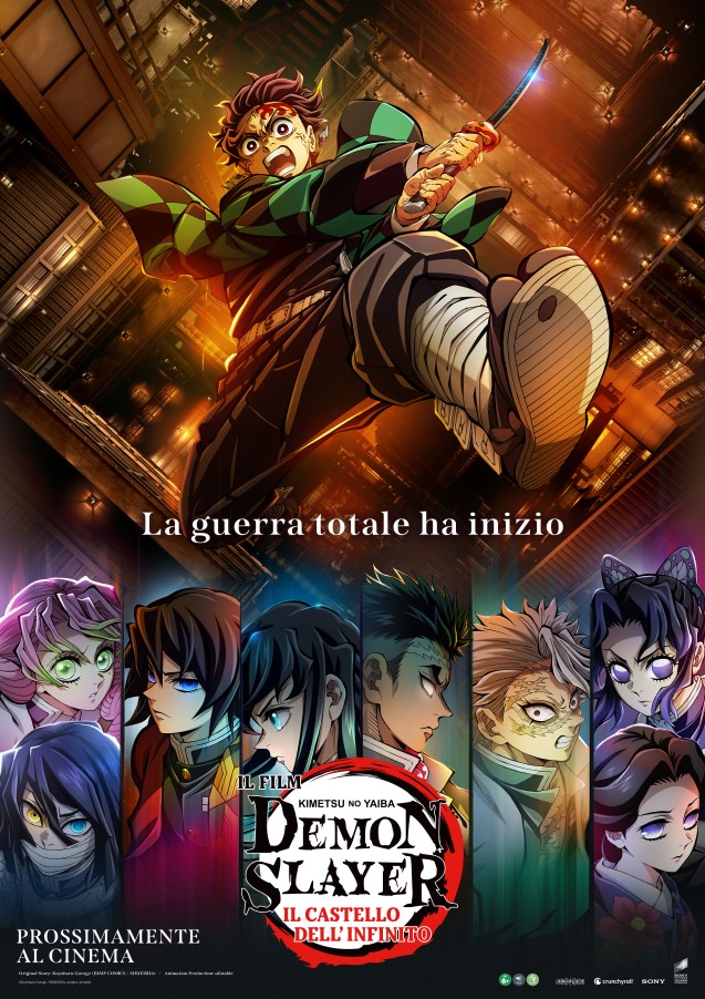 la Key Art di Demon Slayer Kimetsu no Yaiba Il Castello dell’Infinito
