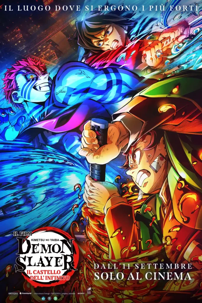 la nuova Key Art di Demon Slayer Kimetsu no Yaiba Il Castello dell’Infinito