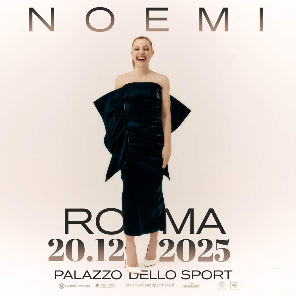 Noemi sarà per la prima volta al Palazzo dello Sport di Roma, il 20 dicembre 2025