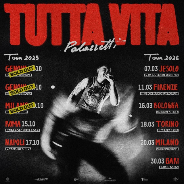 Olly live con il Tutta Vita Tour 2025 - 2026 