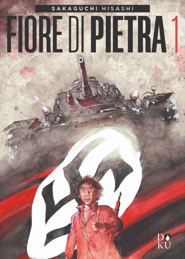 la copertina dell'albo Fiore di pietra, di Hisashi Sakaguchi, nell'edizione Coconino Press, collana Coconino Doku