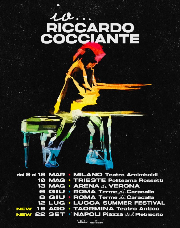 Io... Riccardo Cocciante_nuove date Taormina Napoli