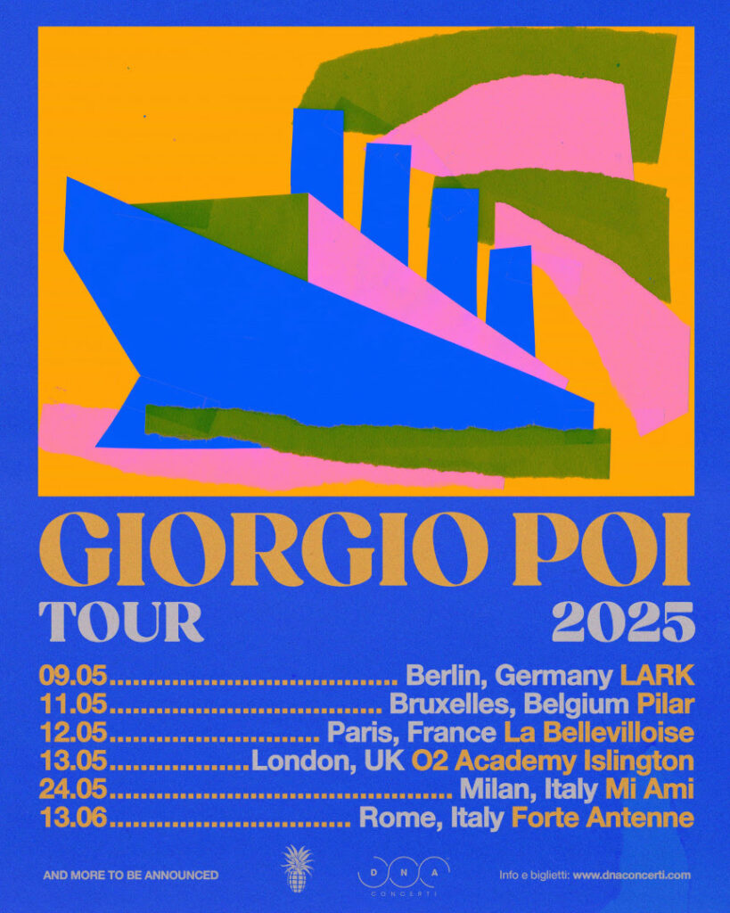 Giorgio Poi tour europeo italiano 2025