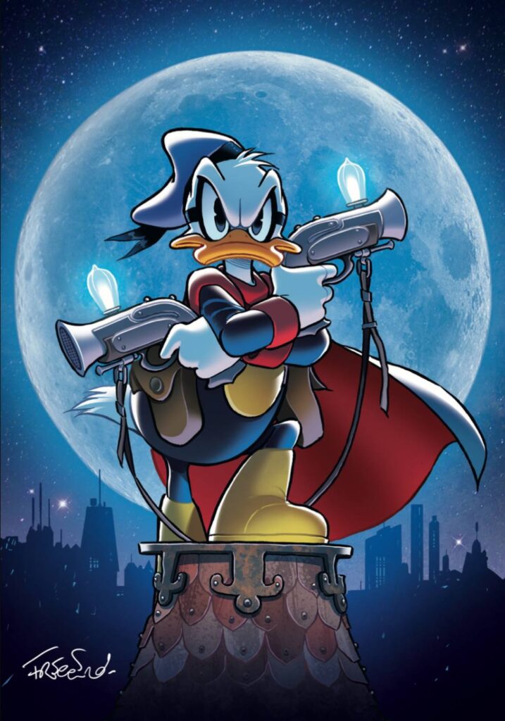 la cover di Paperinik 100 in versione variant