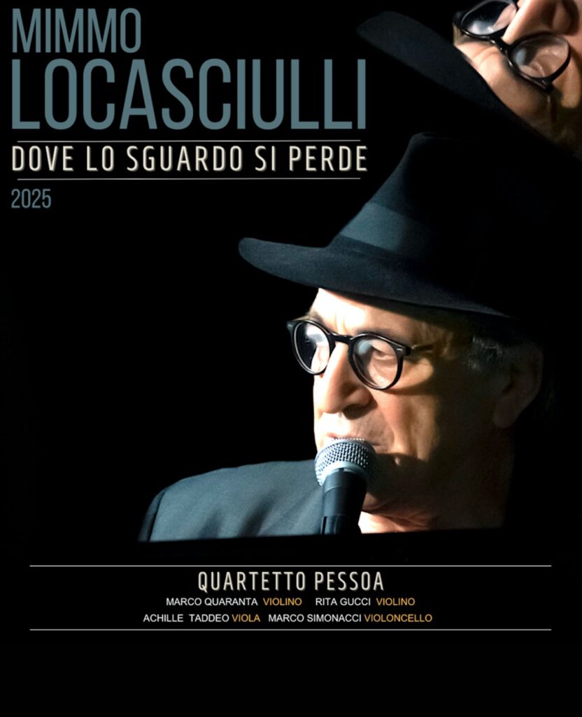 locandina tour Teatrale DOVE LO SGUARDO SI PERDE di Mimmo Locasciulli