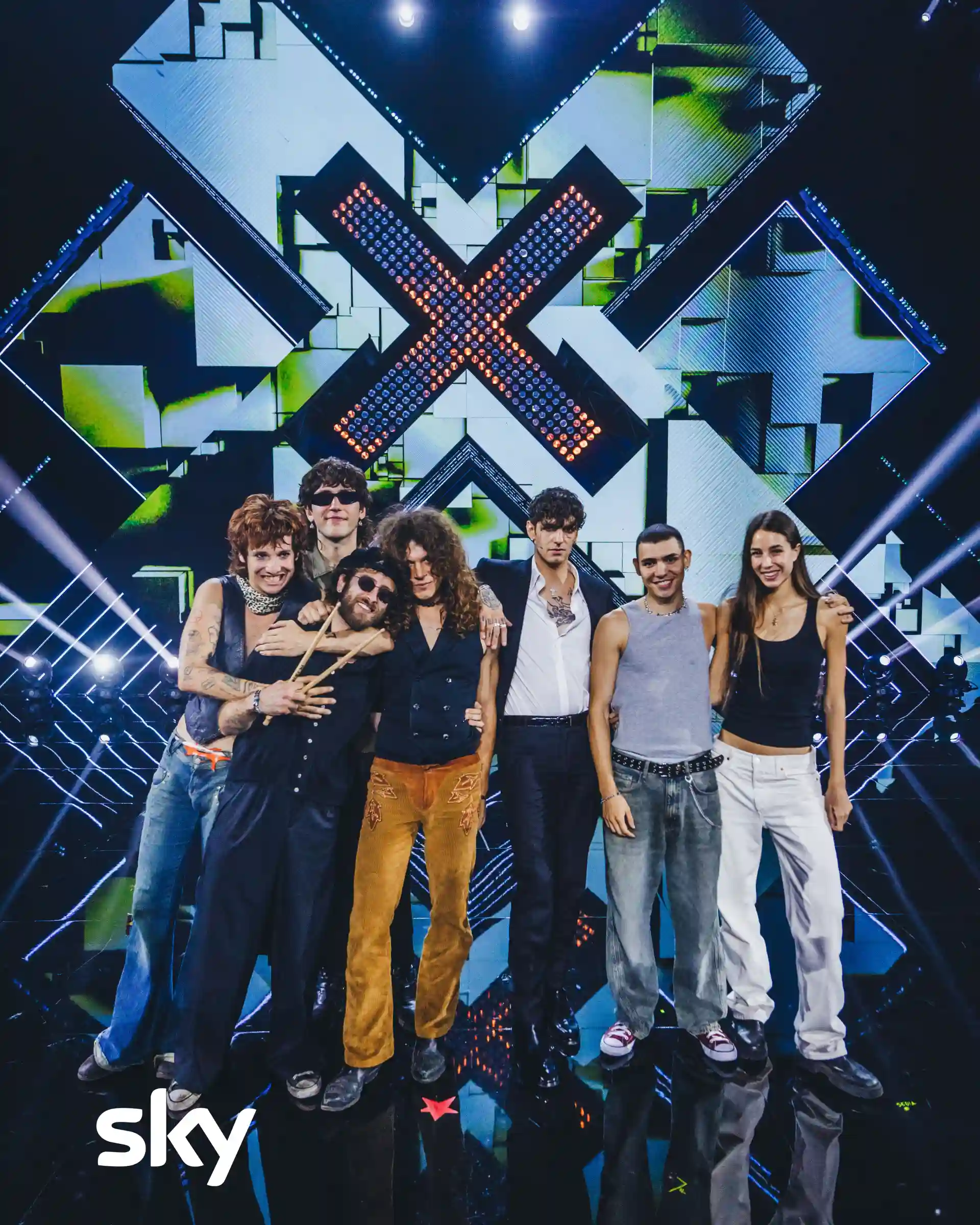 La squadra di Achille Lauro. Crediti per la foto: Virginia Bettoja