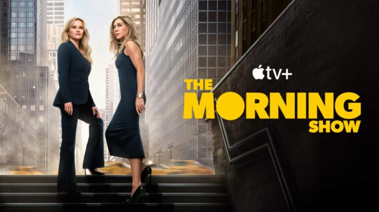 il banner della quarta stagione della serie TV The Morning Show