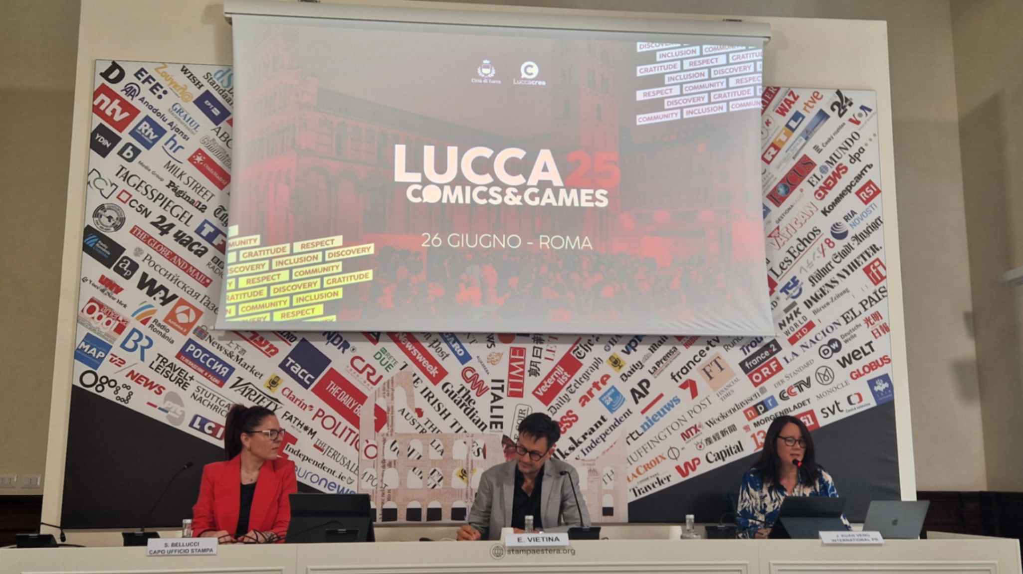Lucca Comics & Games 2025: French Kiss presentazione del festival (26 giugno 2025), foto di Francesco Ariani