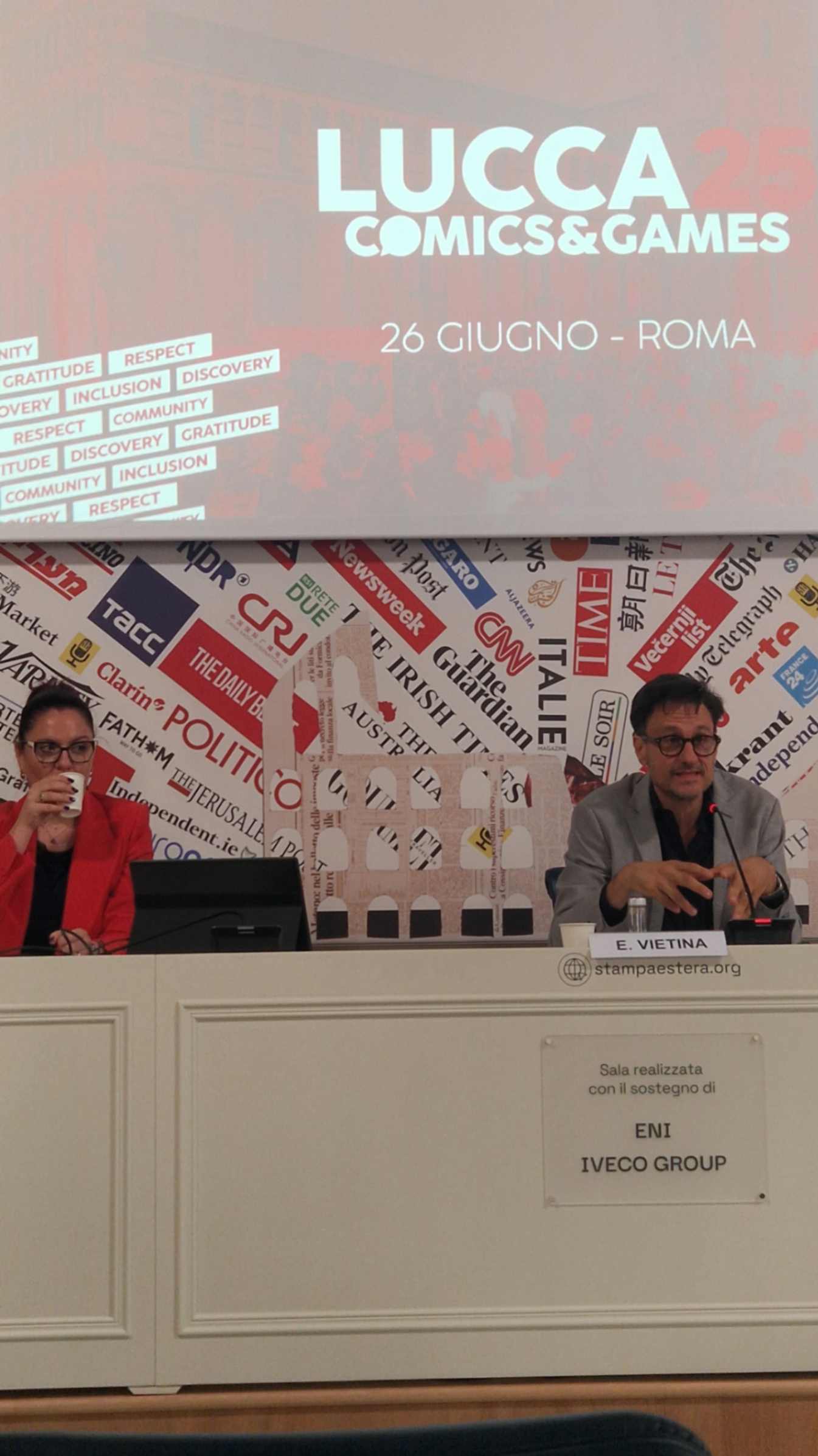 Lucca Comics & Games 2025: French Kiss presentazione del festival (26 giugno 2025), foto di Francesco Ariani
