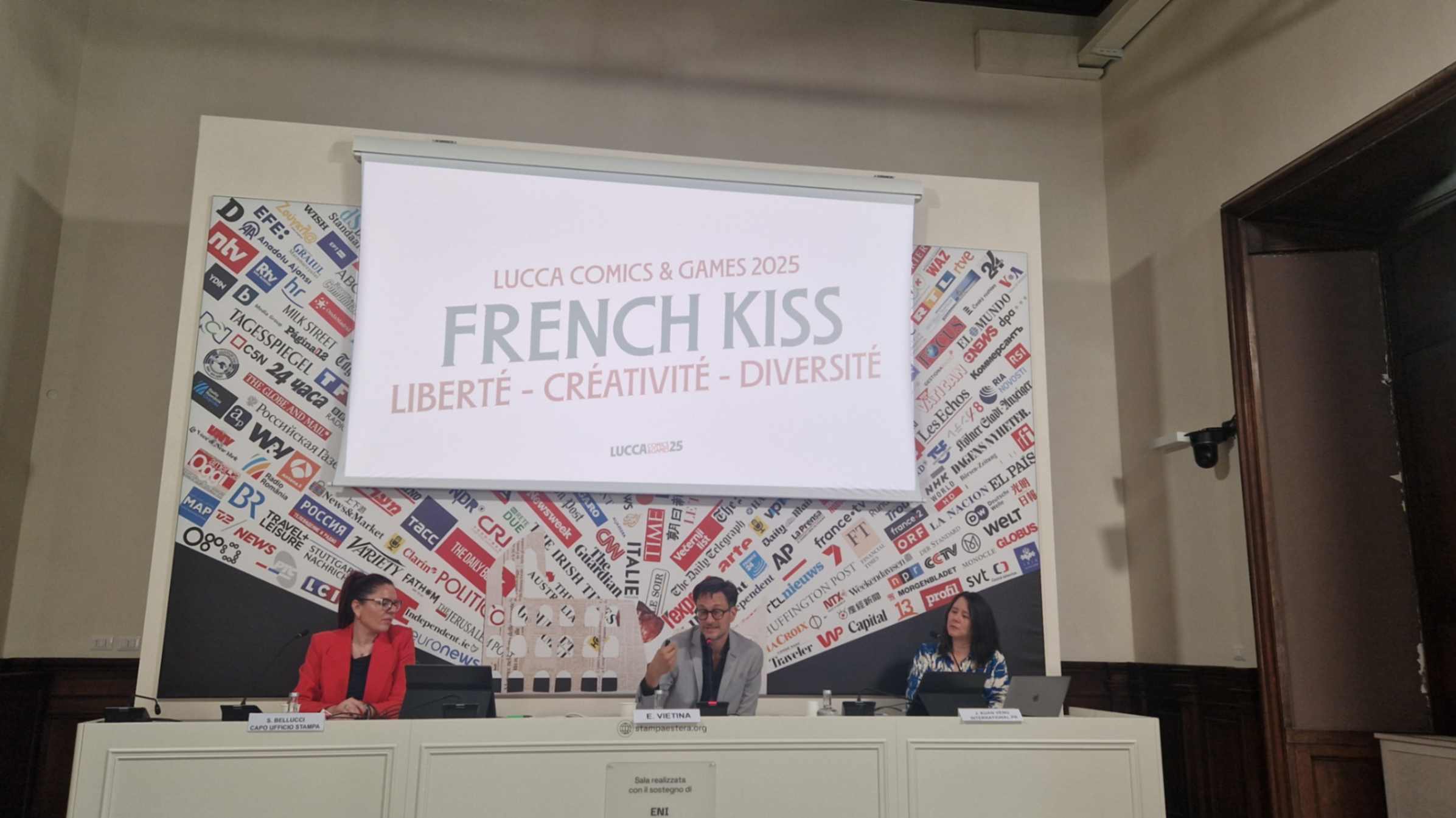 Lucca Comics & Games 2025: French Kiss presentazione del festival (26 giugno 2025), foto di Francesco Ariani