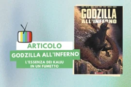 la copertina di Godzilla all'inferno, pubblicato da saldaPress (2021) nella collana Godzilla Universe, nella composizione da Canva, licenza d’uso