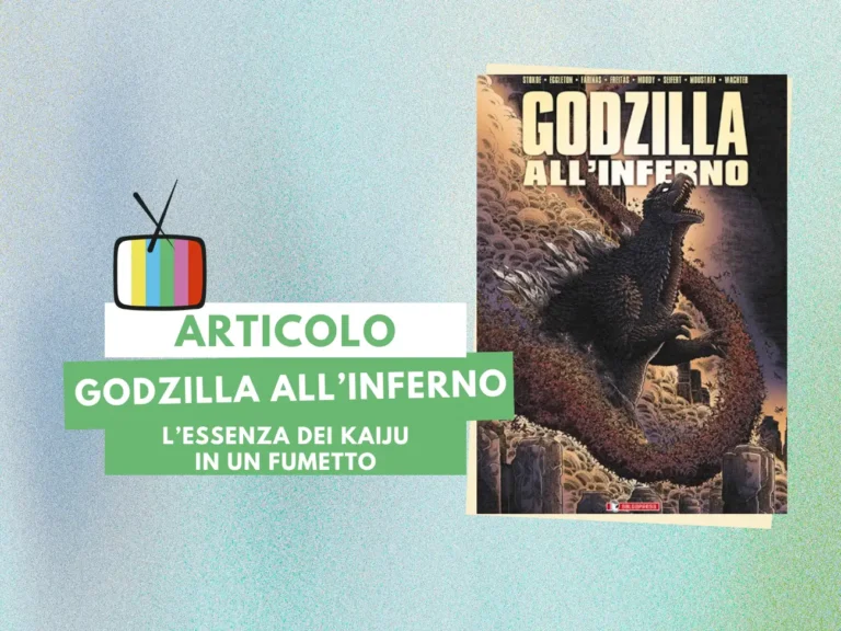 la copertina di Godzilla all'inferno, pubblicato da saldaPress (2021) nella collana Godzilla Universe, nella composizione da Canva, licenza d’uso
