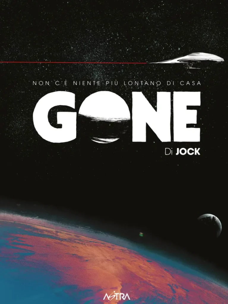 la cover di Gone, di Mark Simpson in arte Jock, pubblicato in Italia da Edizioni Star Comics (2025) nella collana Stars and Stripes n. 4
