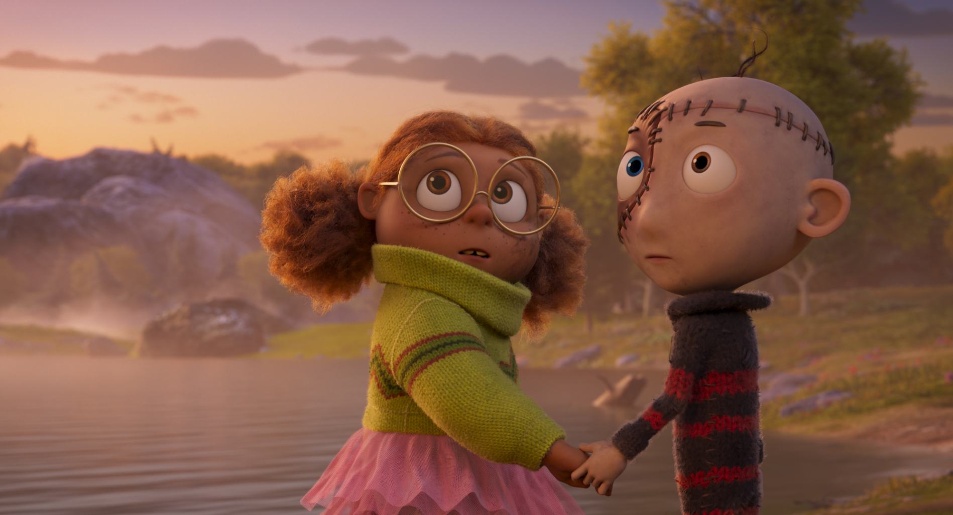una scena da Frankie e le creature dimenticate (Stitch Head), il film di animazione