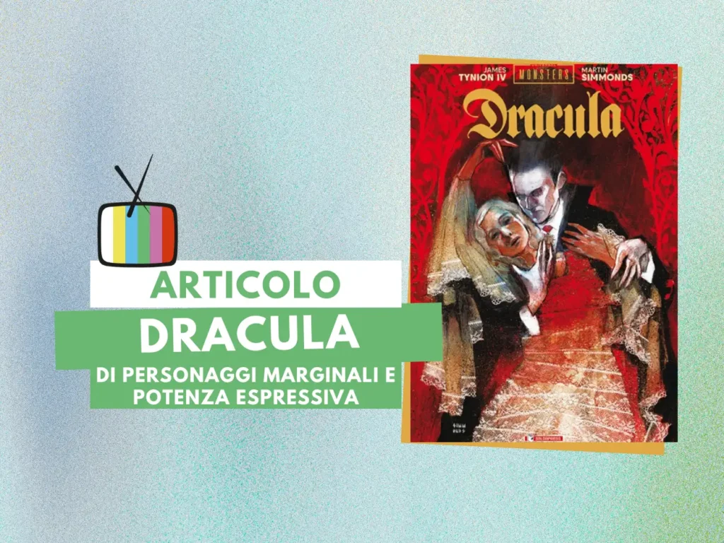 la cover di Dracula, di James Tynion IV e Martin Simmonds, edito da saldaPress (2024) nella collana Universal Monsters, nella composizione da Canva, licenza d’uso