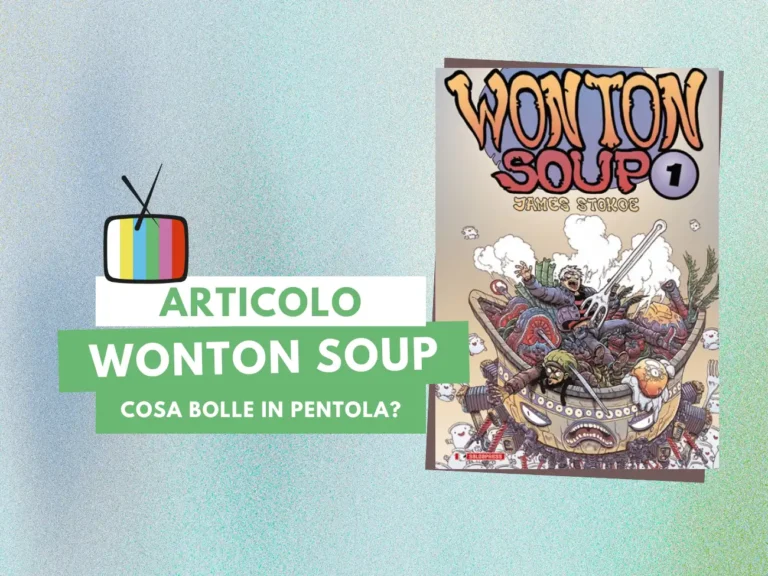 la copertina del volume 1 di Wonton Soup, pubblicato da saldaPress (2023) nella collana Ramenburger, nella composizione da Canva, licenza d’uso
