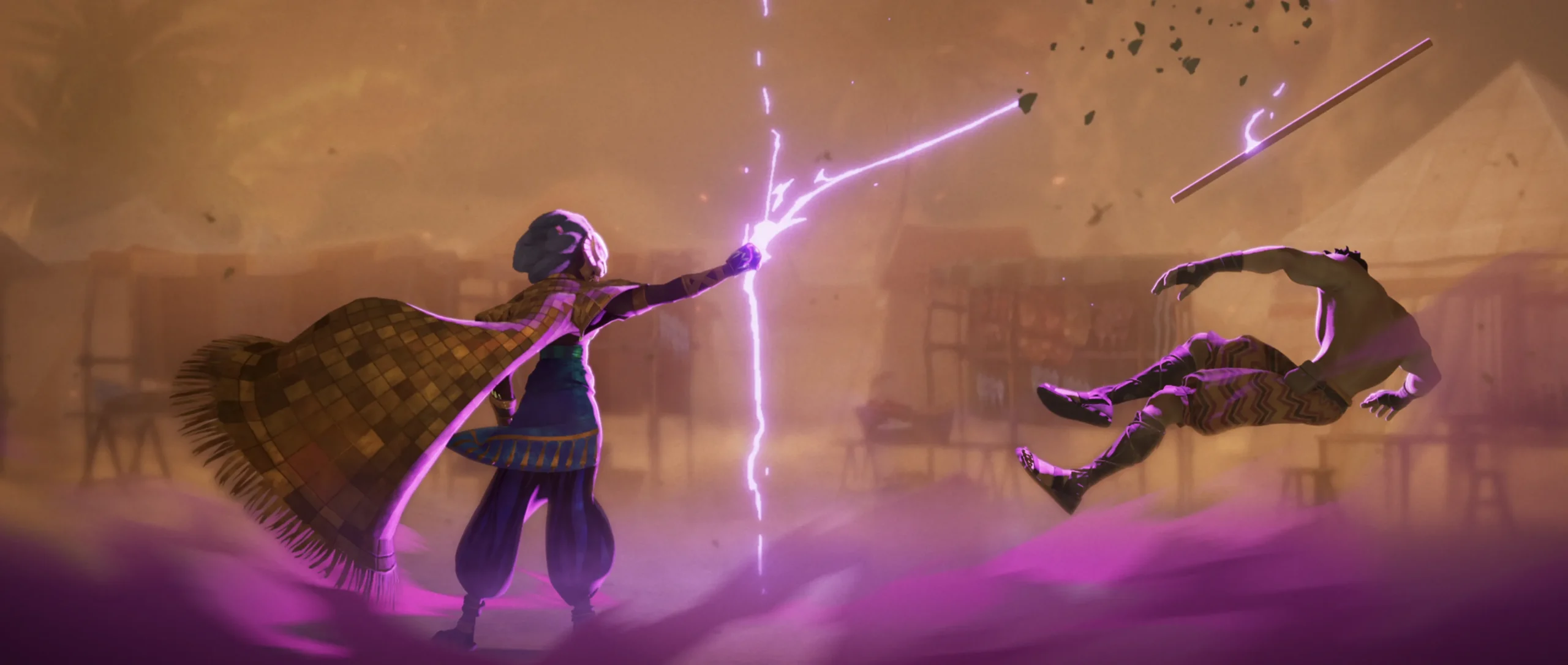 una scena da Eyes of Wakanda, la serie di animazione di Todd Harris