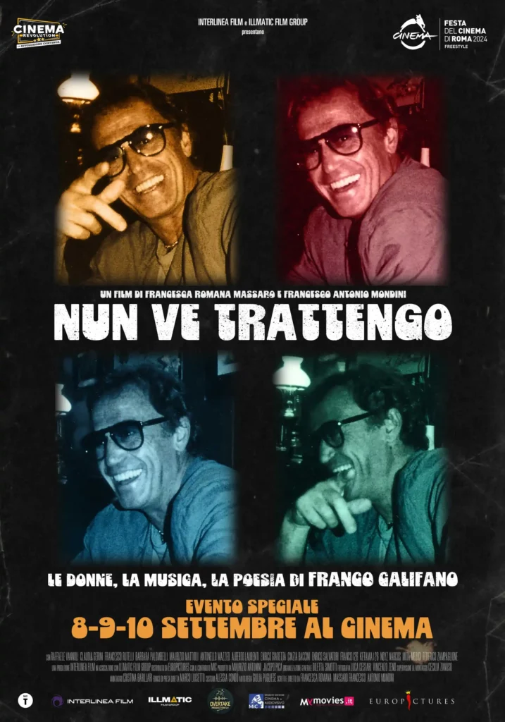 il poster del docu-film Franco Califano - Nun ve trattengo