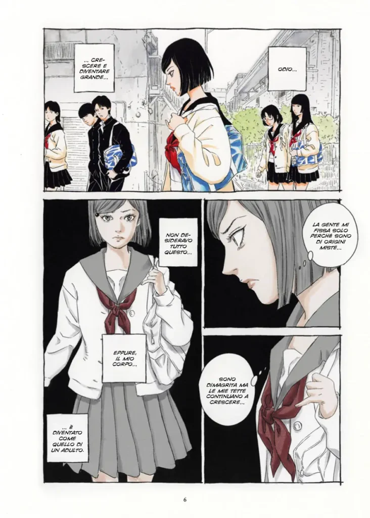 una tavola dal manga edito da Coconino Press