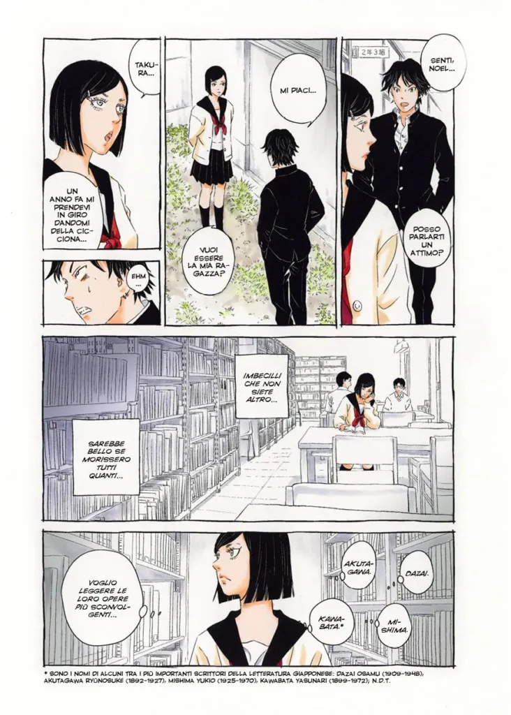 una tavola dal manga edito da Coconino Press