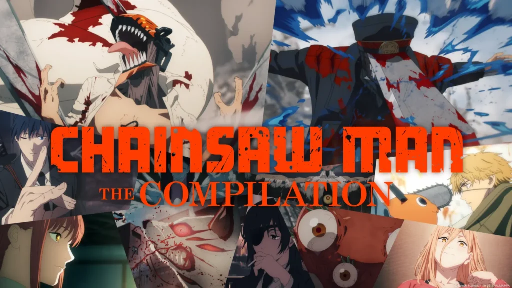 Key Visual dei film Chainsaw Man – The Compilation: Parte I e II