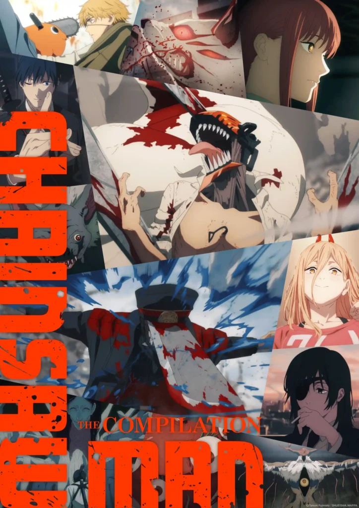 Key Visual dei film Chainsaw Man – The Compilation: Parte I e II
