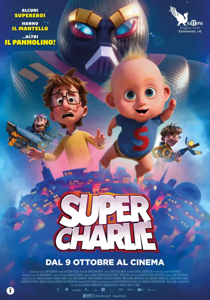 il poster di Super Charlie, film di animazione di Jon Holmberg