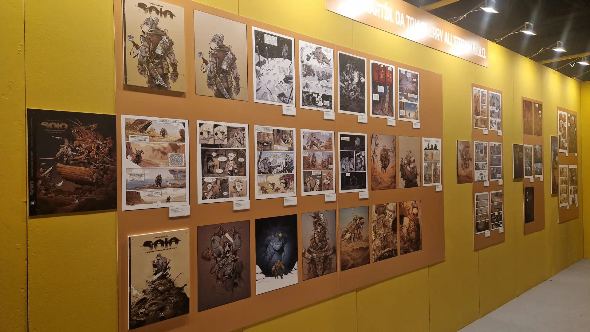allestimenti dalla mostra Oscar Martín. Da Tom & Jerry all'epica di Solo