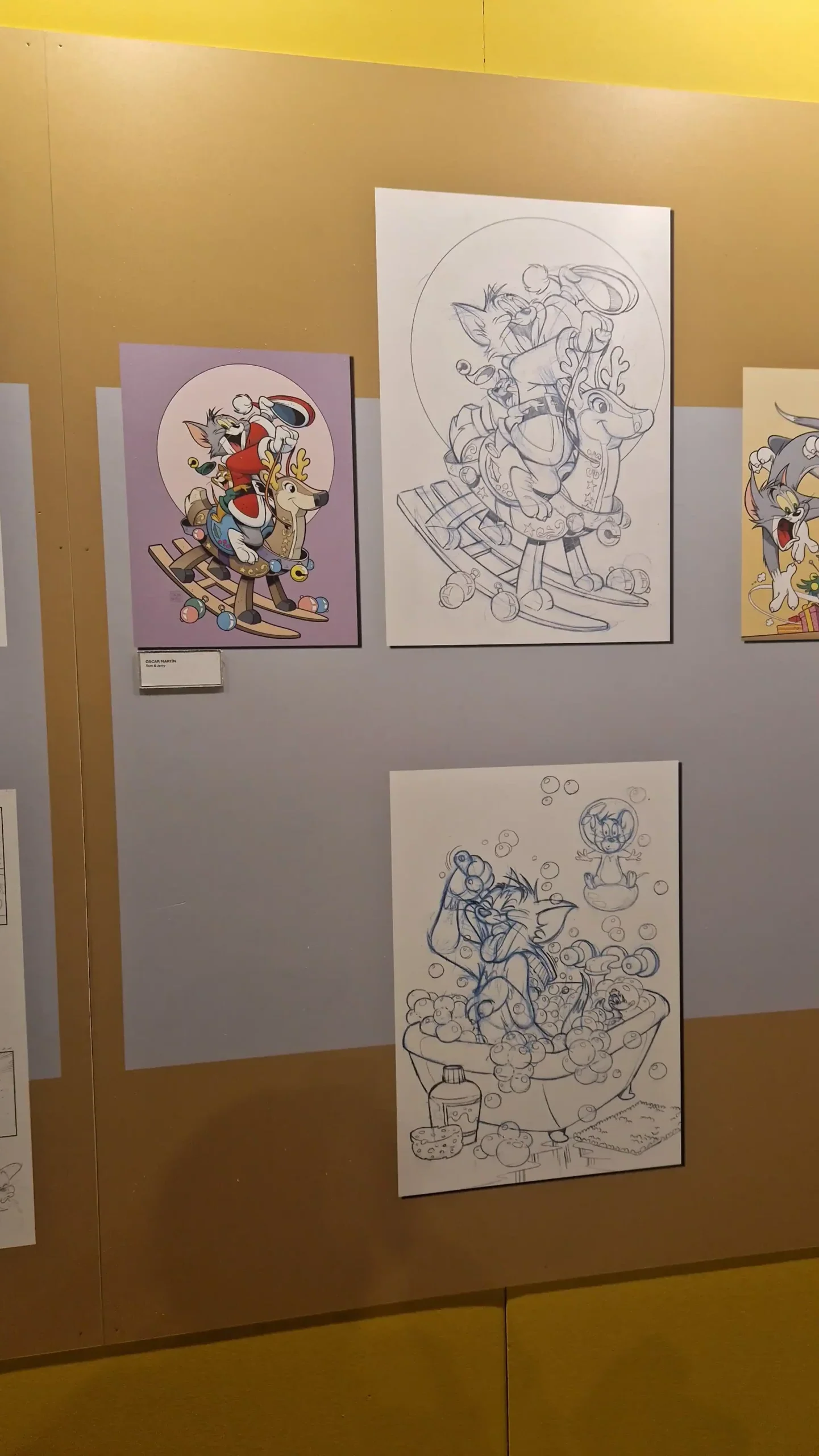 allestimenti dalla mostra Oscar Martín. Da Tom & Jerry all'epica di Solo