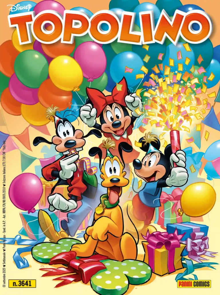95° anniversario di Pluto, con Topolino 3641, statuina 3D e TopoLibro la cover di Topolino 3641