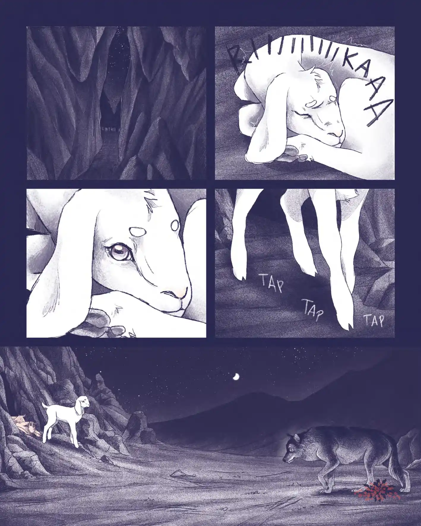 Illustrazione contenuta nell'antologia Quanto manca all'alba facente parte della storia "Rika", ad opera di Alessandra "Artessandra" Bavecchi