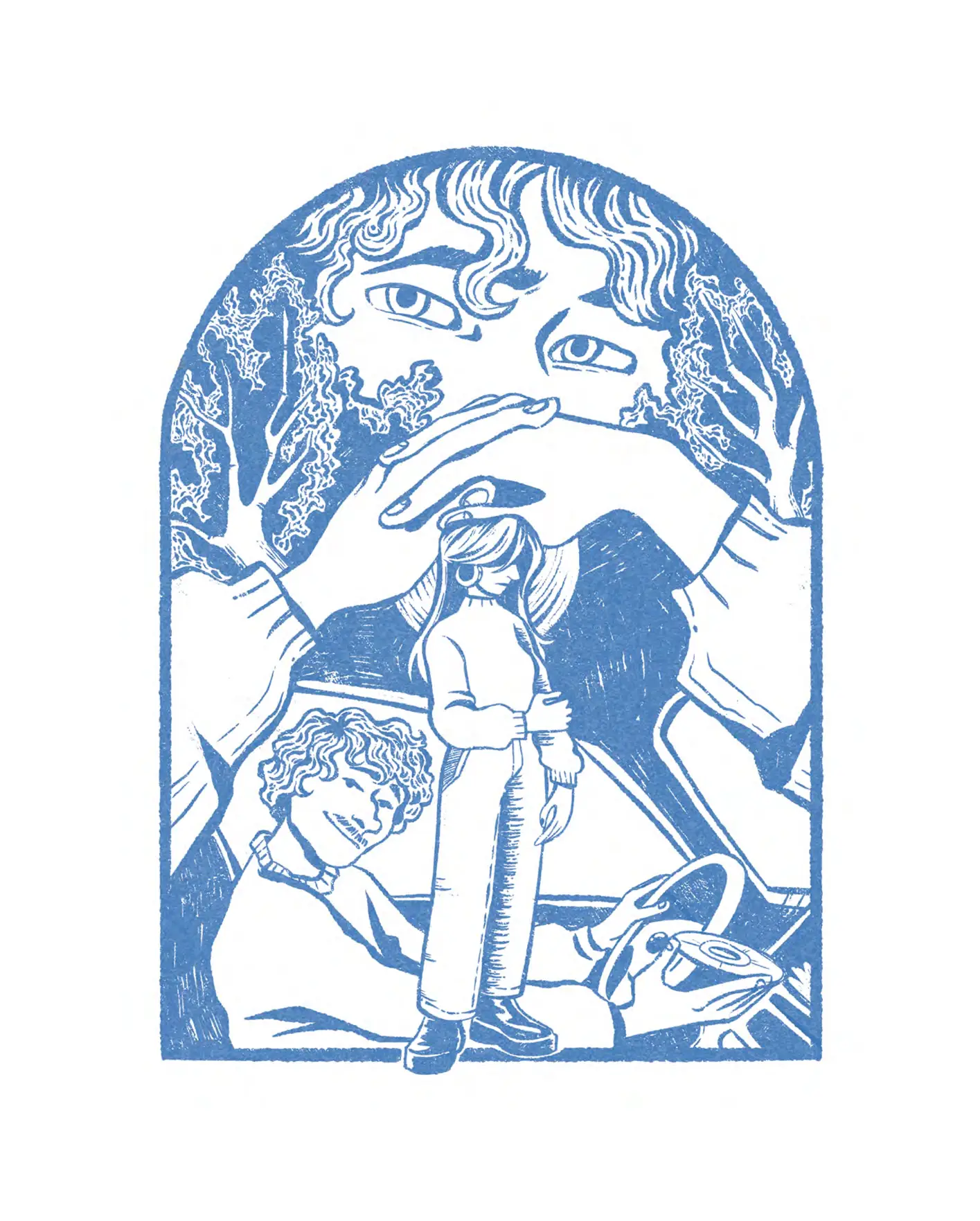 Illustrazione contenuta nell'antologia Quanto manca all'alba facente parte della storia "Di passaggio", ad opera di Silvia "Silvetrina" Blasi