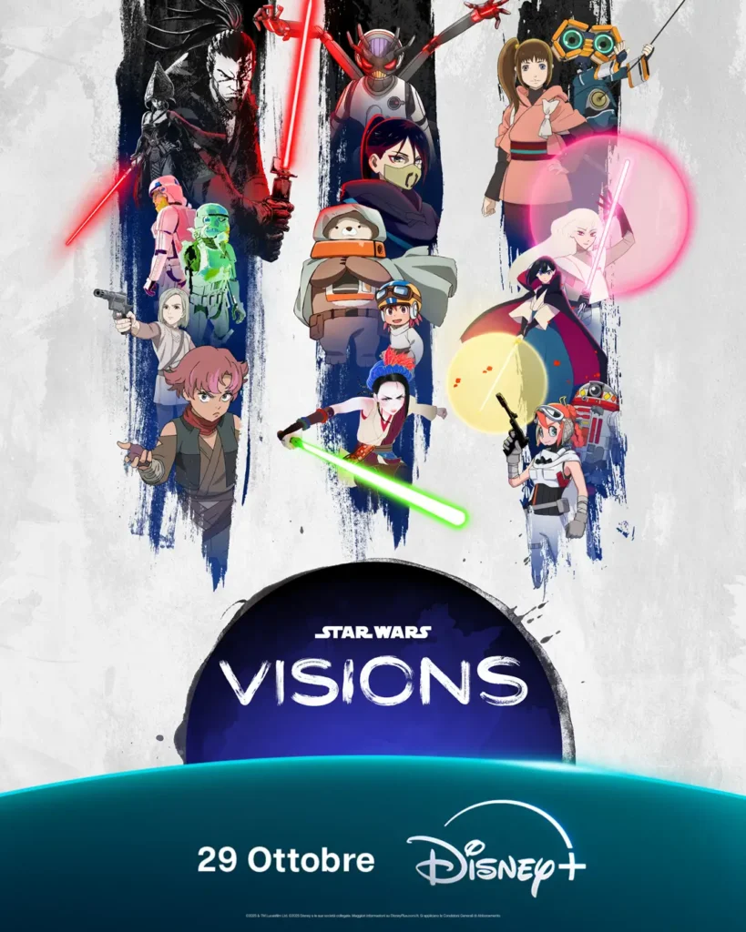 la Key Art di Star Wars Visions Volume 3, l'antologia di corti animati