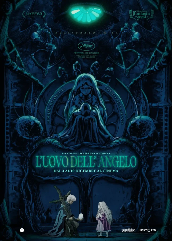 il poster del film d'animazione di Mamoru Oshii, L’Uovo dell’Angelo