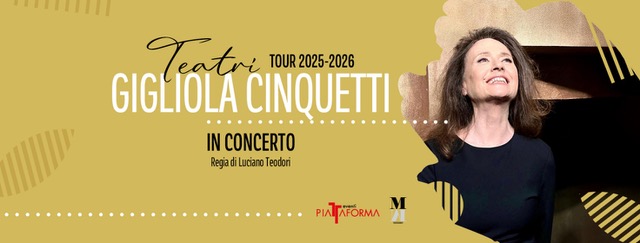 il banner di Gigliola Cinquetti per il tour teatri 2025 - 2026
