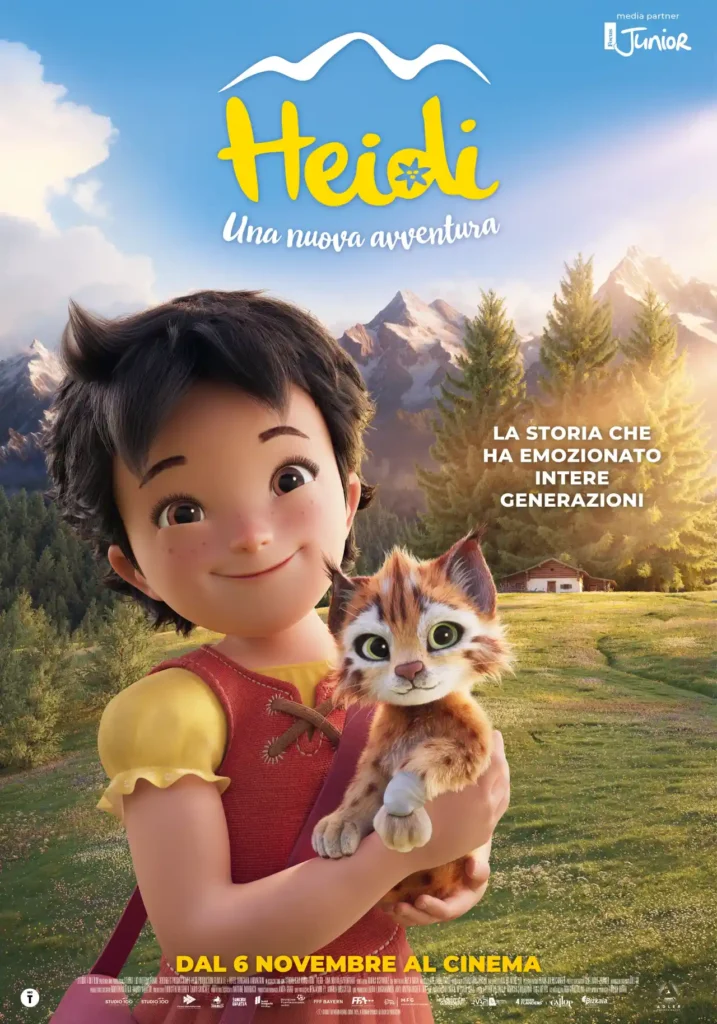 il poster del film di animazione Heidi - Una nuova avventura, regia di Tobias Schwarz 