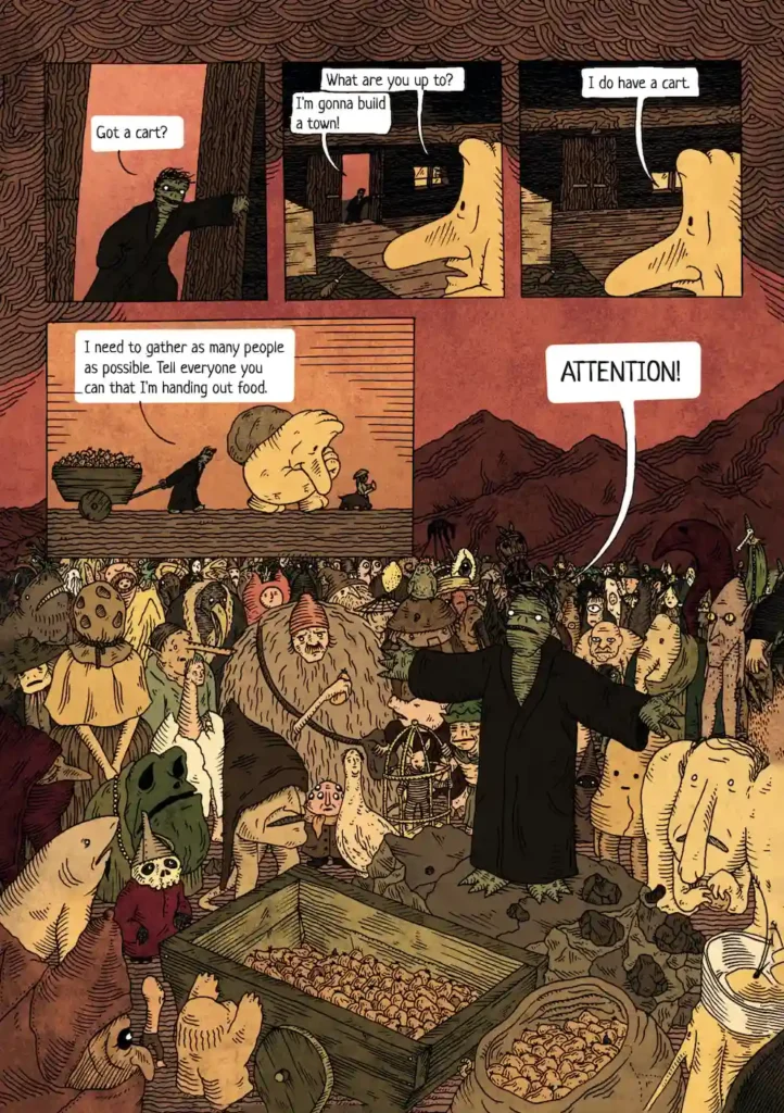 una tavola dal fumetto