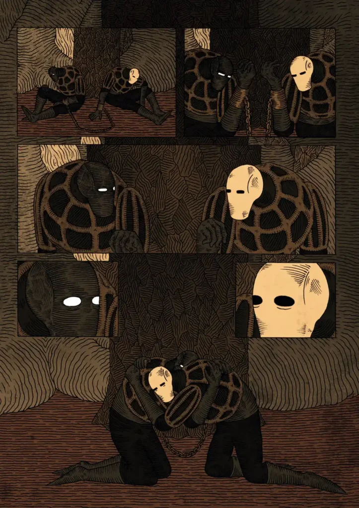 una tavola dal fumetto