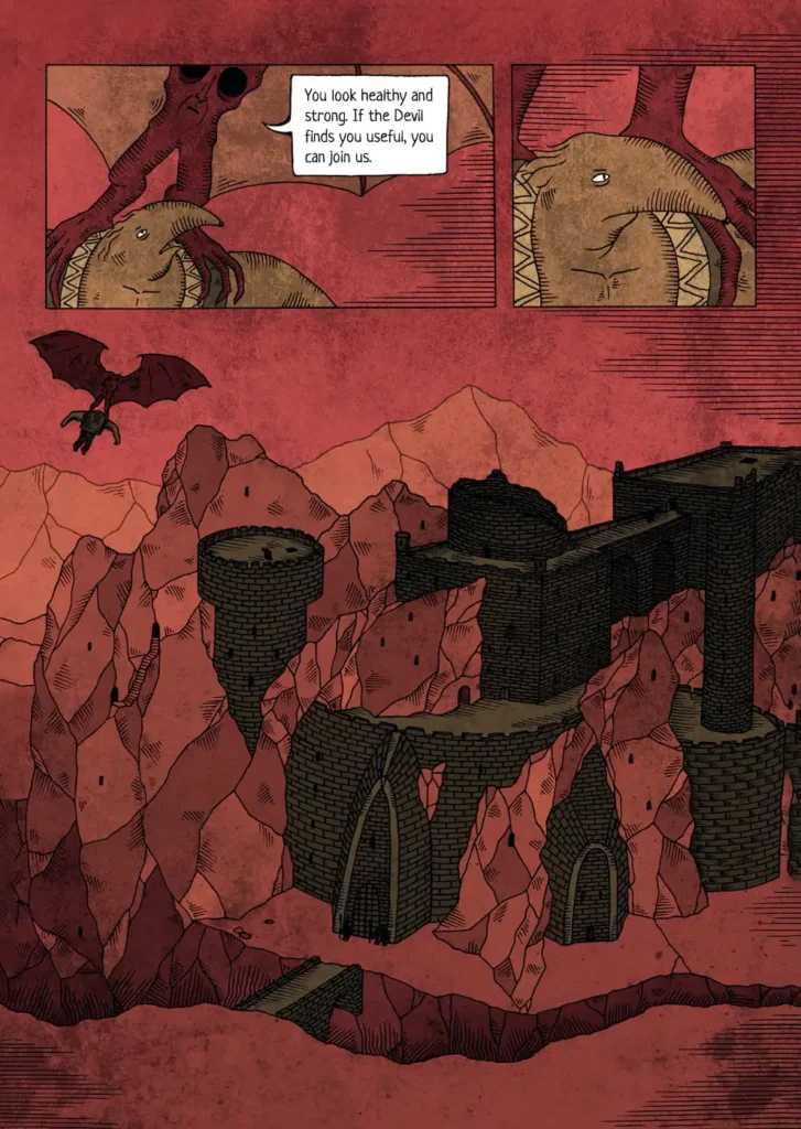 una tavola dal fumetto