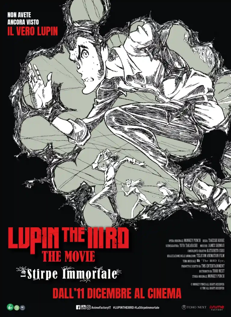Lupin the IIIRD – The Movie: La Stirpe Immortale, film d’animazione di Takeshi Koike il teaser poster di Lupin the IIIRD - The Movie: La Stirpe Immortale, film d'animazione di Takeshi Koike