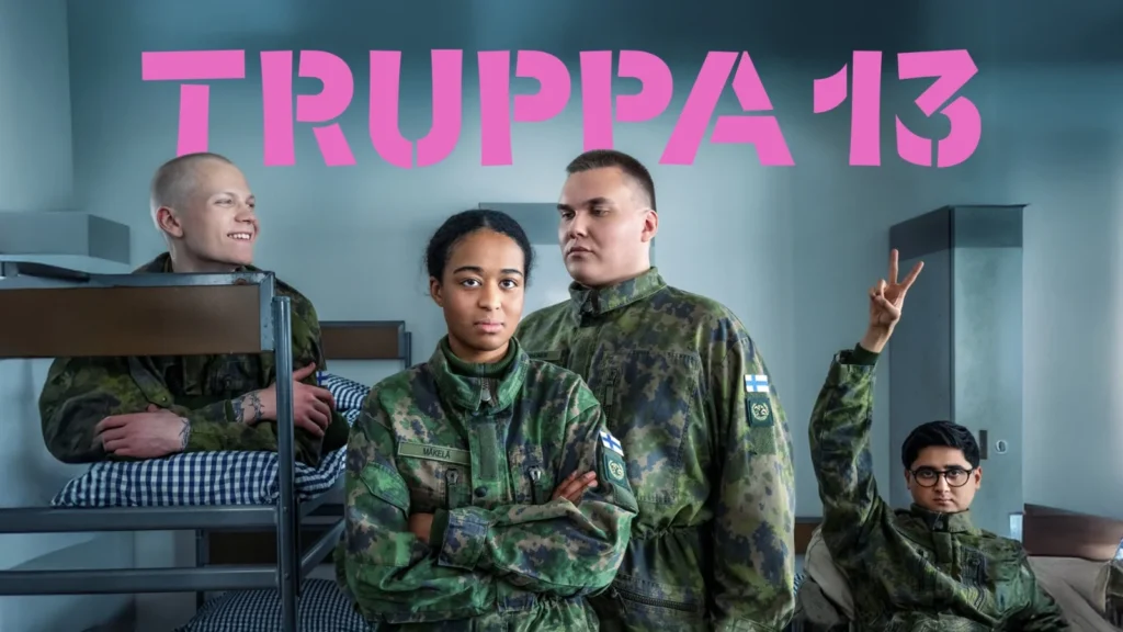 il banner di Truppa 13 - Come l’Europa ha imparato a prepararsi alla guerra e a vivere felice, la serie di Teemu Nikki