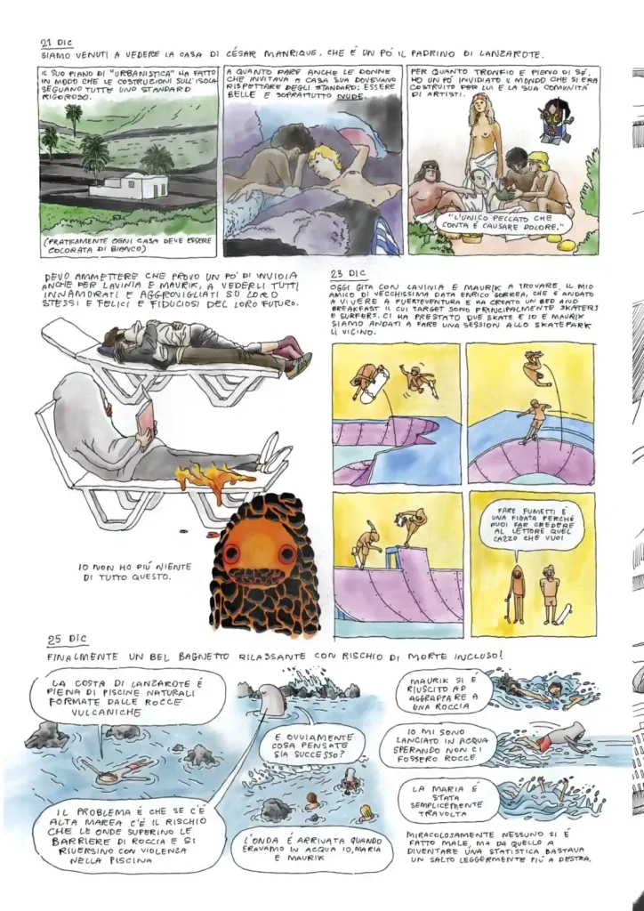 Una tavola del fumetto