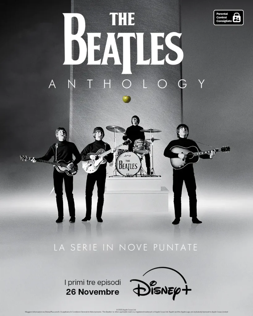 la Key Art della docu-serie The Beatles Anthology
